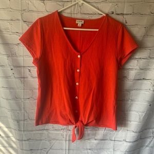 J Crew size Medium Red top.
